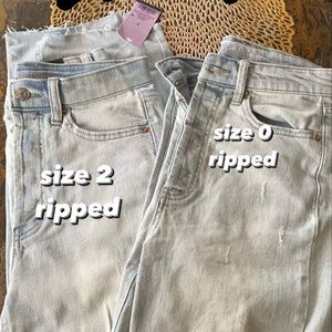 Wild fable button up mom jeans! Size 2 & size 0